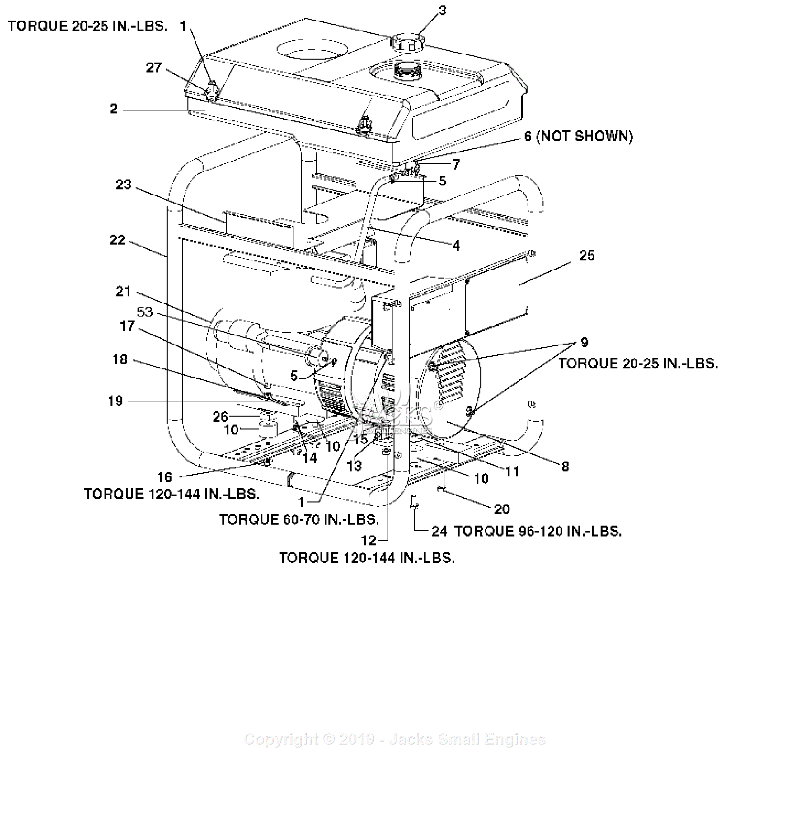 Devilbiss GT5250 Type 2 Parts Diagram For Assembly