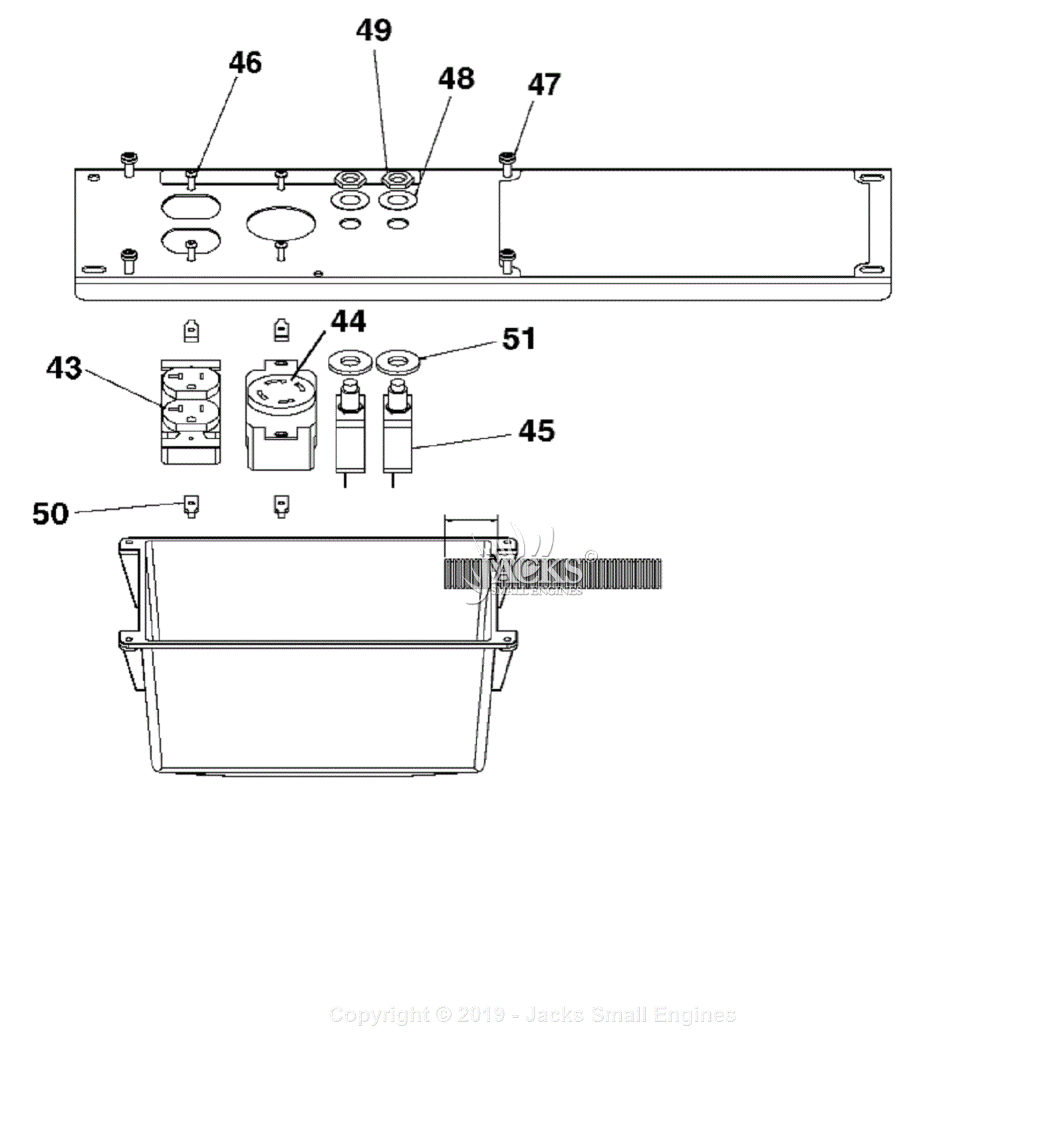 Devilbiss GT5250-WK Type 0 Parts Diagram For Panel Assembly