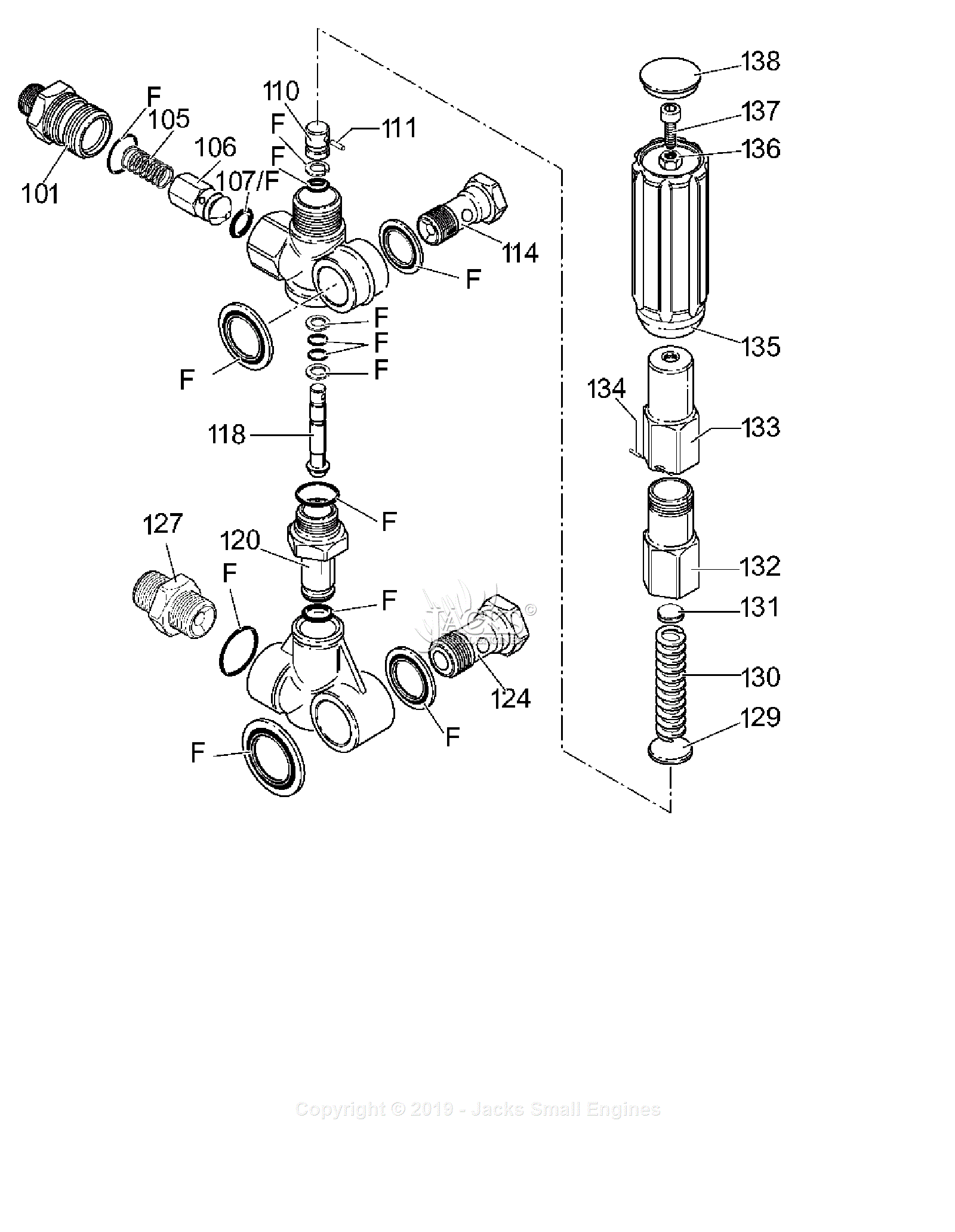 Devilbiss EXHP3640 Type 0 Parts Diagram for AR-20480 Unloader Assembly