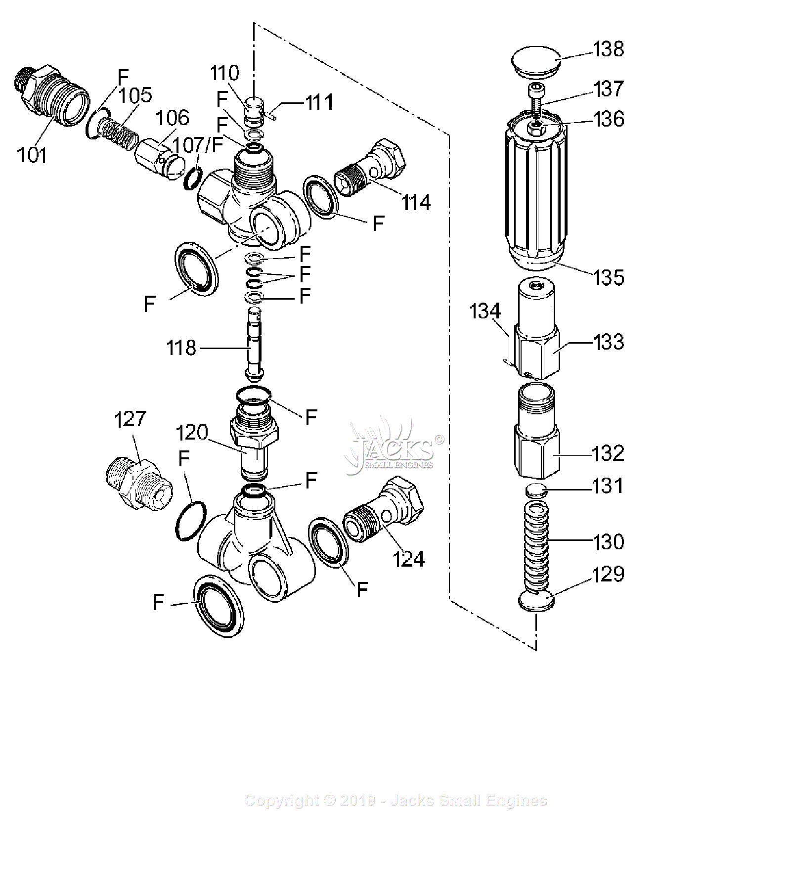 Devilbiss Exhp3640 Type 1 Parts Diagram For Ar-20480 Unloader Assembly