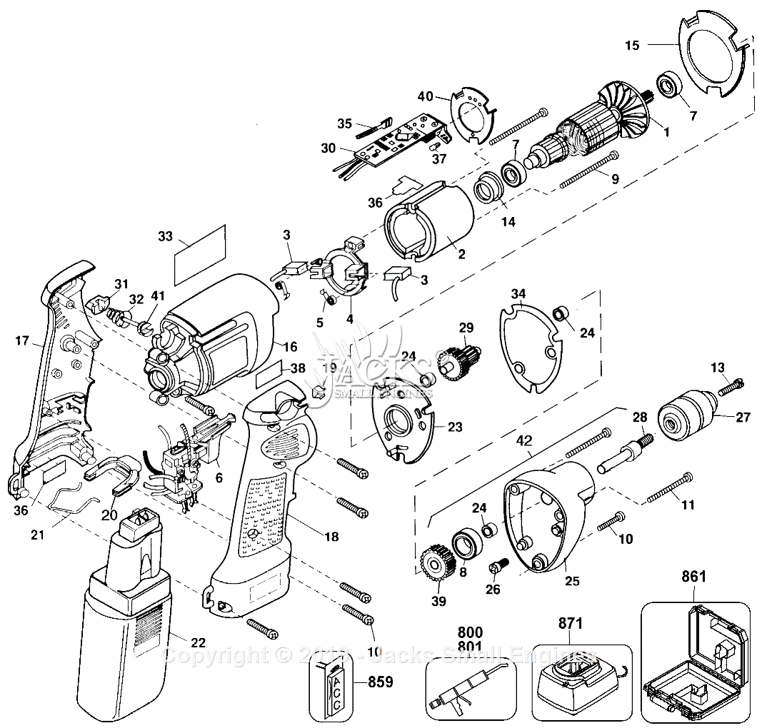 Dewalt DW947K Parts Diagram for Drill