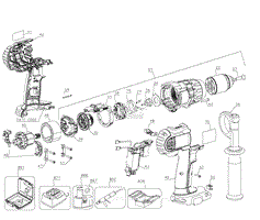 Dewalt DCD950B TYPE 3 Parts Diagrams