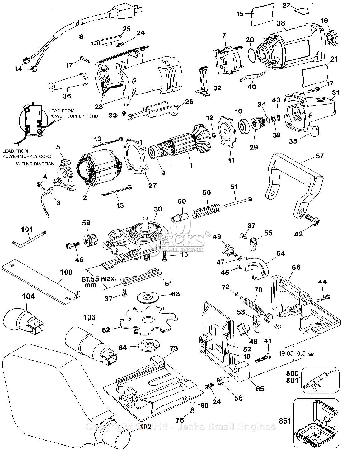 Dewalt DW682K-B3 (Type 1) Parts Diagram For DEFAULT