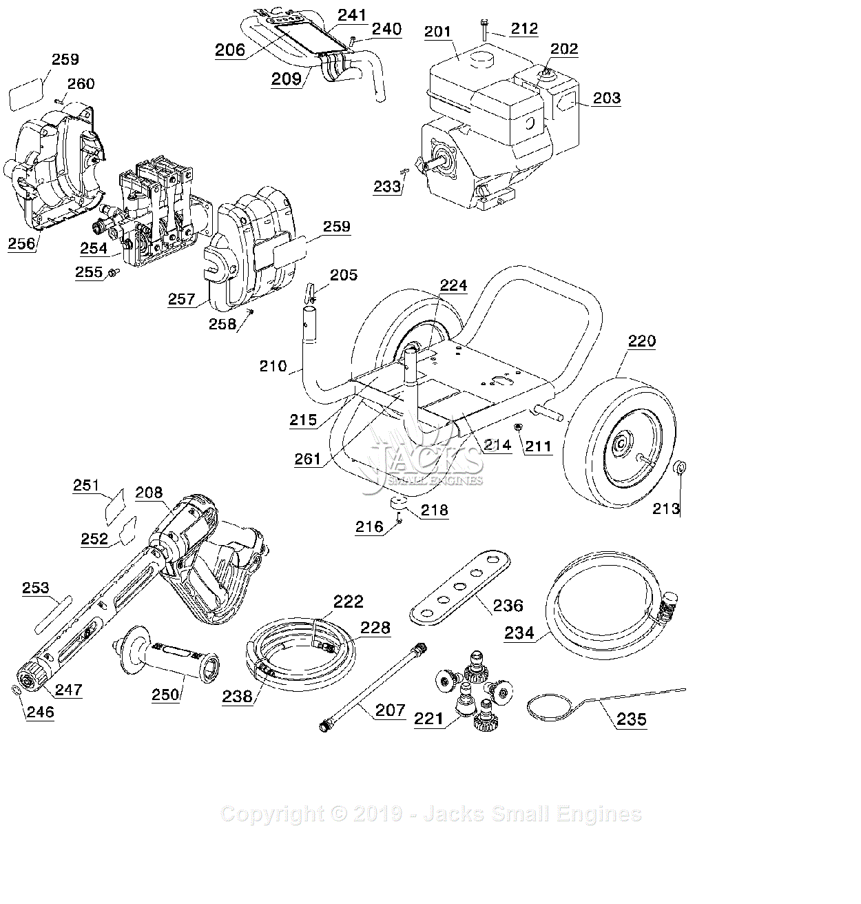 Dewalt DPH3100 Type 1 Parts Diagram for DEFAULT