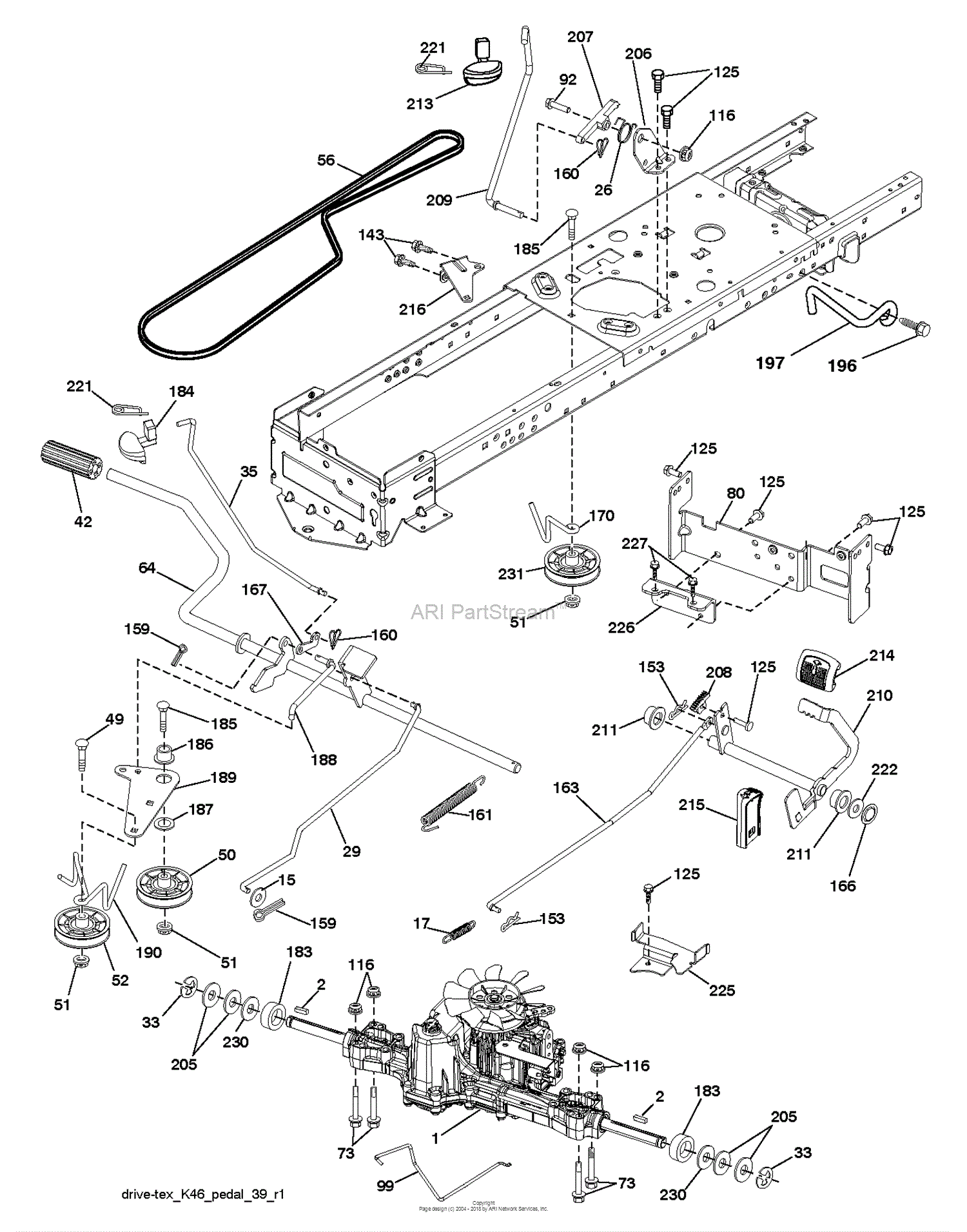 Dixon D2246YT - 96046001203 (2011-05) Parts Diagram for DRIVE