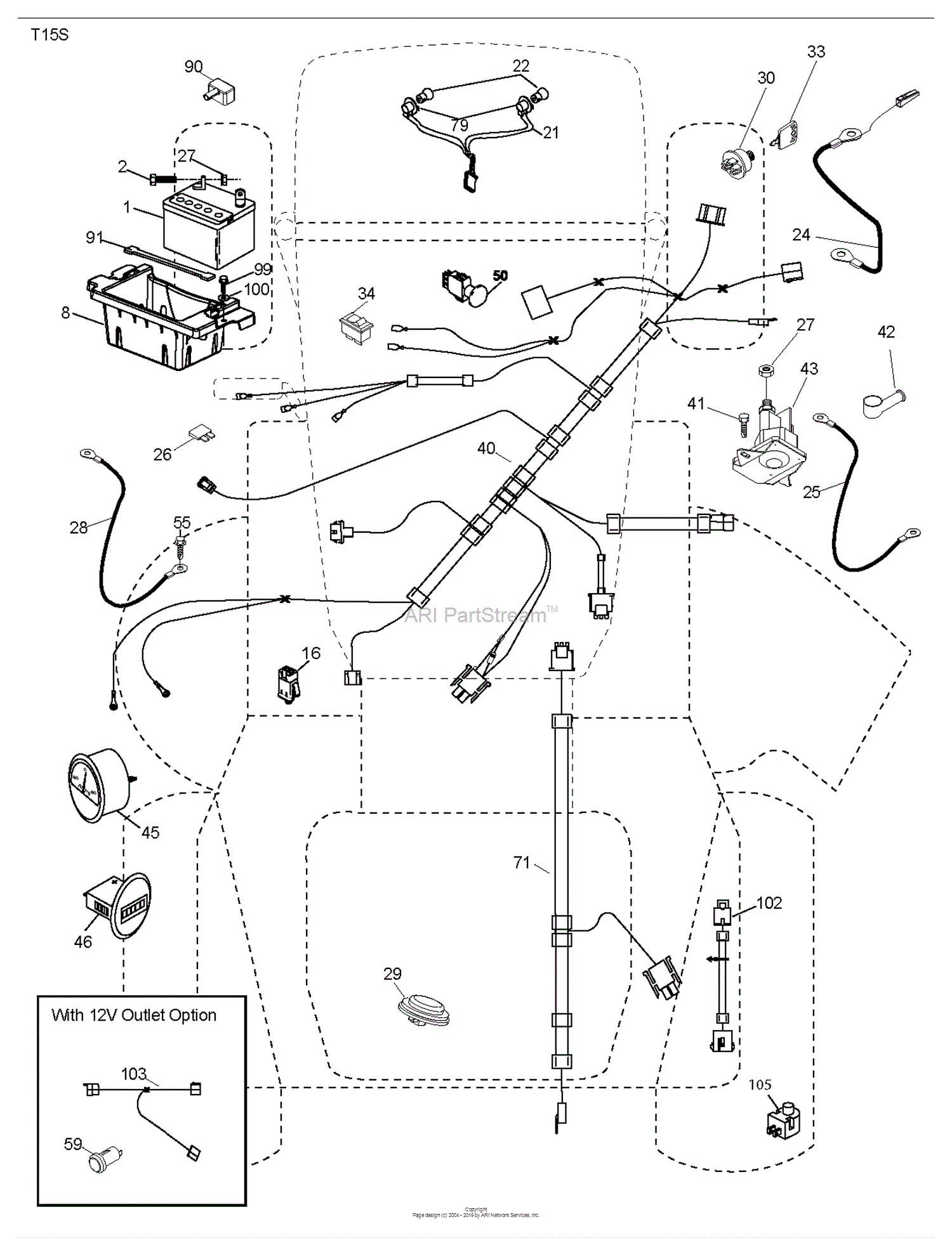 Dixon D22KH42 - 96041018304 (2014-05) Parts Diagram for ELECTRICAL