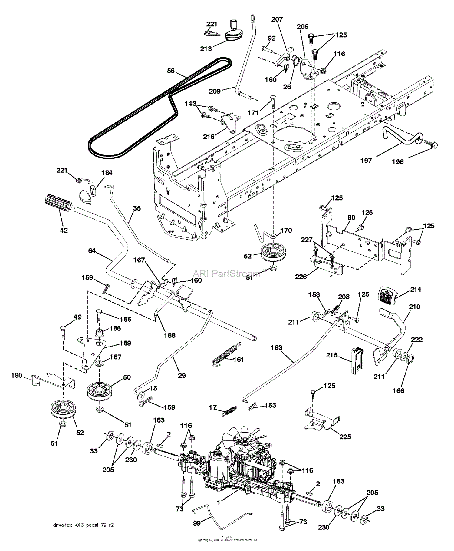 Dixon D22KH46 - 96046006001 (2013-12) Parts Diagram for DRIVE