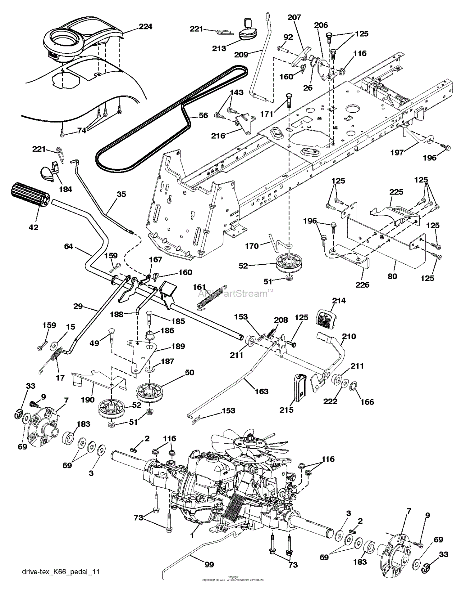 Dixon D24KH54 - 96046003700 (2011-09) Parts Diagram for DRIVE