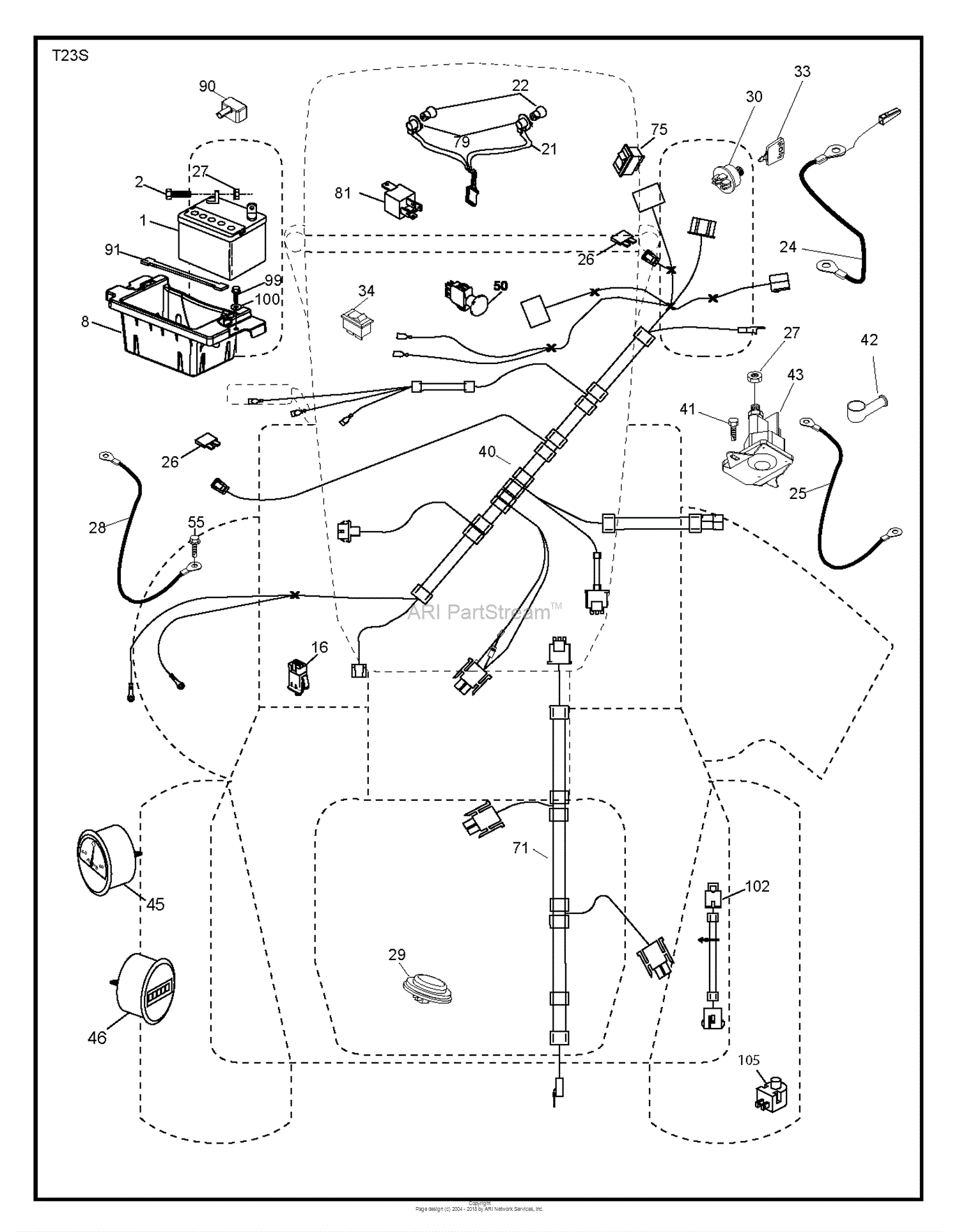 Dixon D24KH54 - 96046003700 (2011-09) Parts Diagram for ELECTRICAL