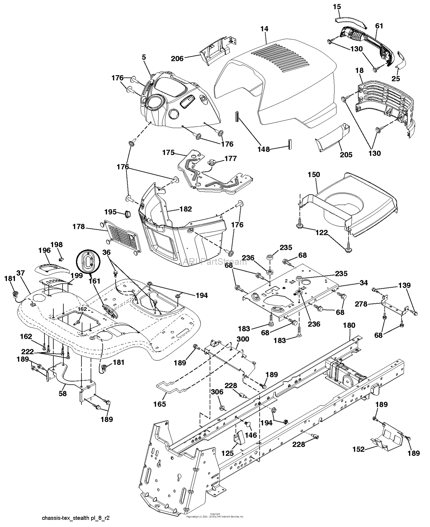 Dixon D24KH54 - 96046003702 (2013-08) Parts Diagram for CHASSIS ENCLOSURES