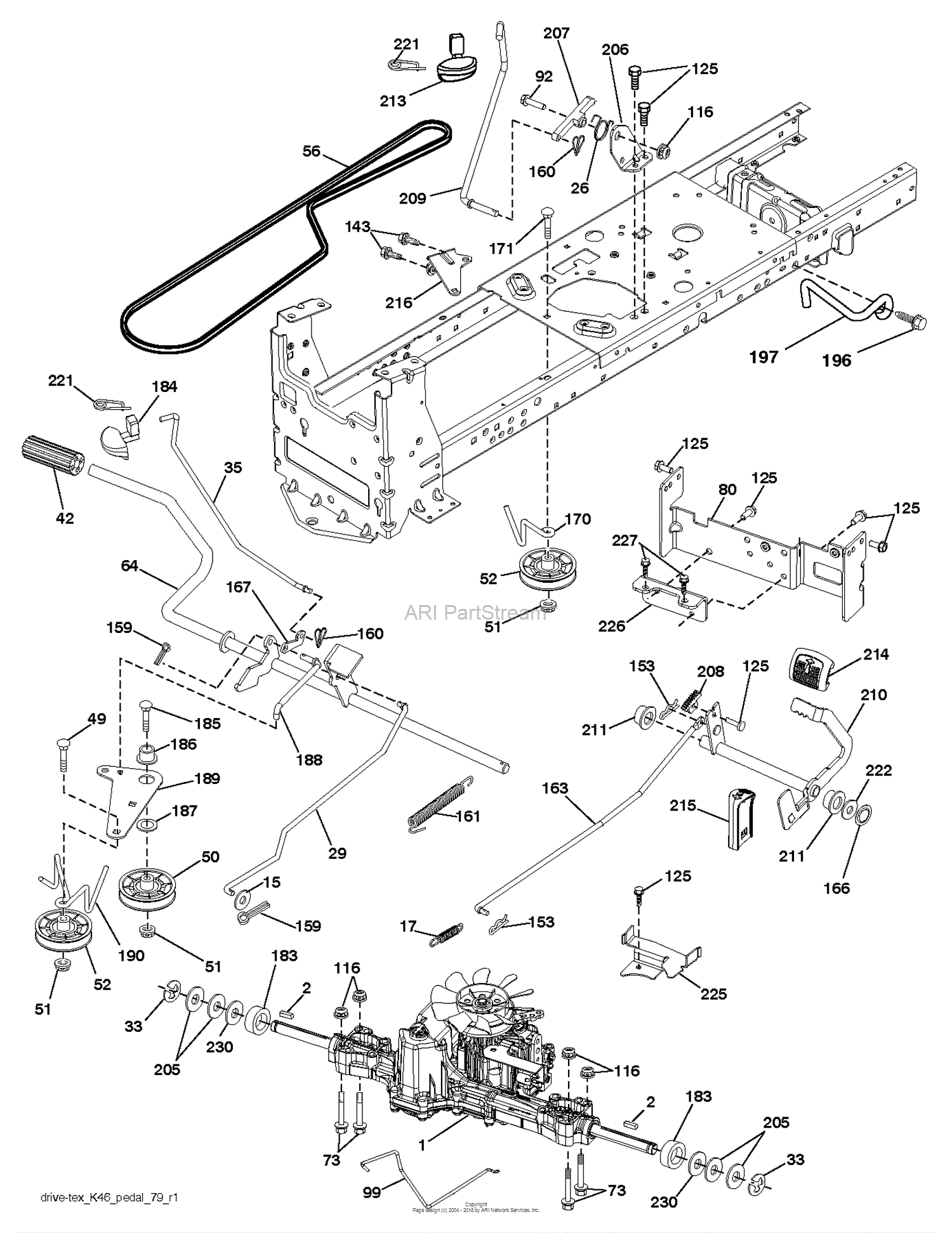 Dixon D2548YT - 96046002002 (2011-02) Parts Diagram for DRIVE