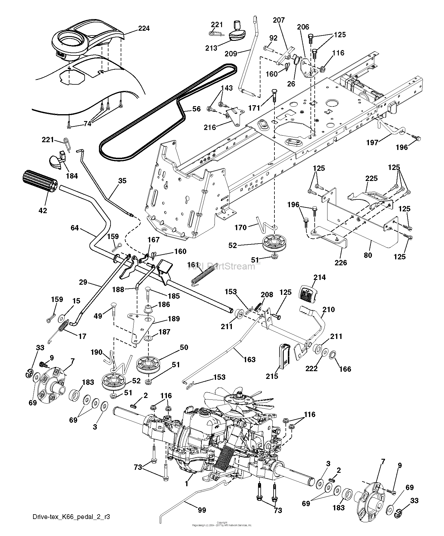 Dixon D26KH54 - 96041018401 (2011-06) Parts Diagram for DRIVE