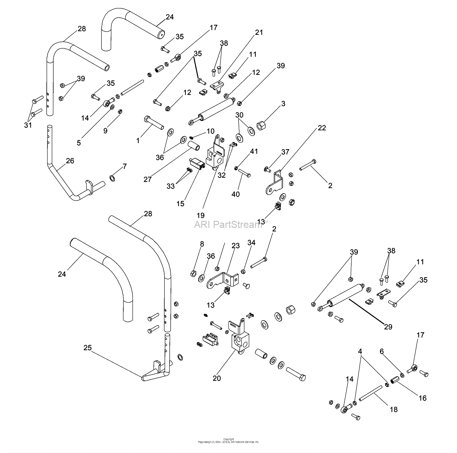 Dixon Black Bear Ztr 44 Kawasaki - 968999690 (2007) Parts Diagram For 