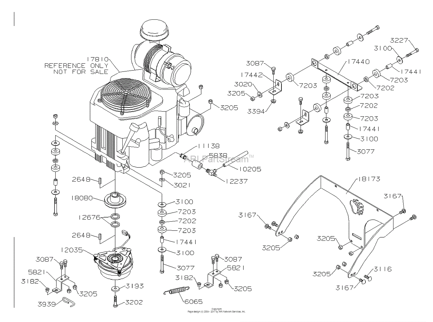 Dixon GRIZZLY 60 (2005) Parts Diagram for ENGINE (KOHLER 25HP) 14 hp briggs and stratton wiring diagram 