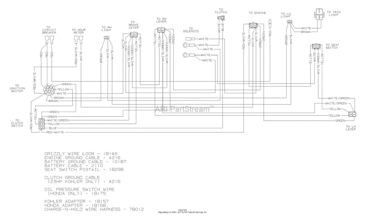 Dixon Grizzly 60  2005  Parts Diagram For Wiring