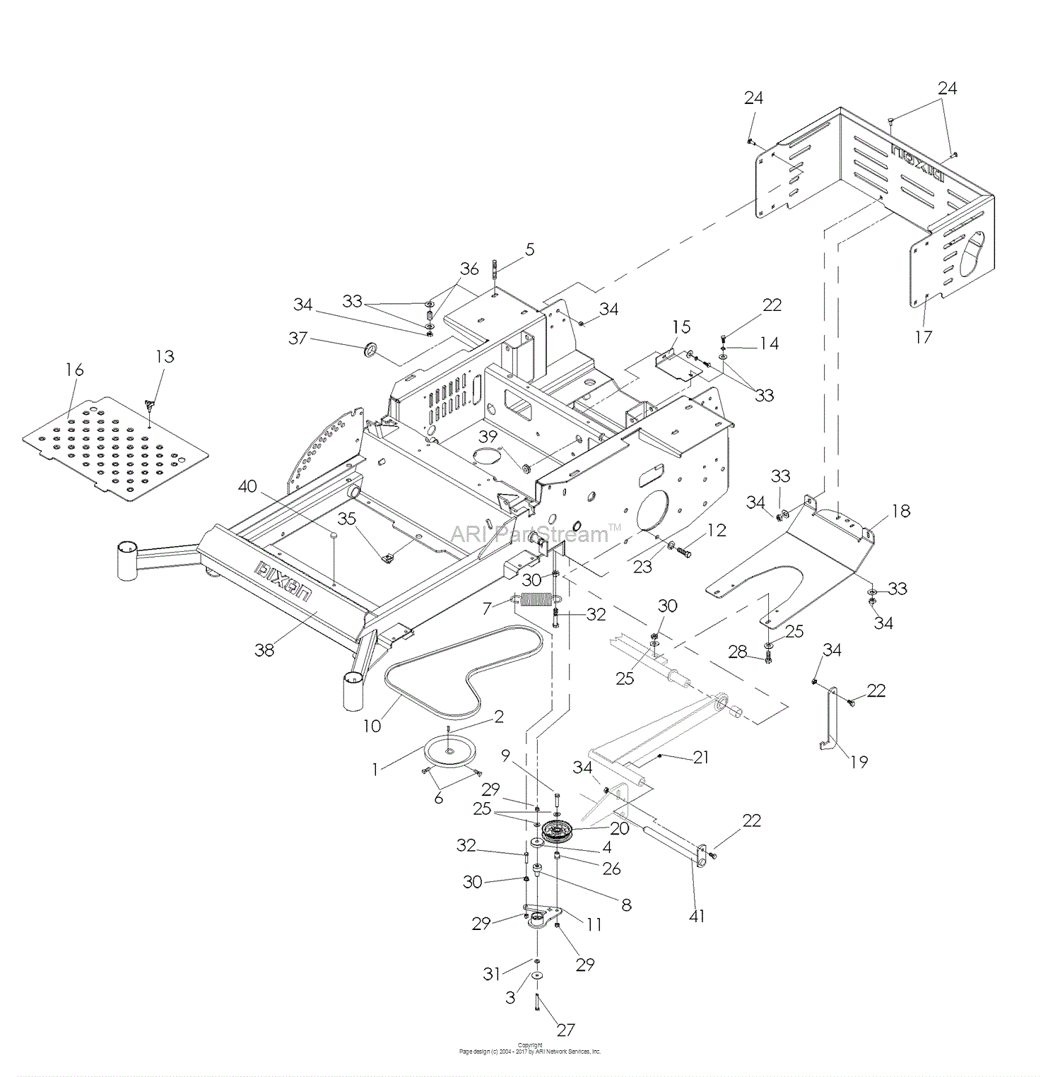 Dixon GRIZZLY ZTR 72 30HP KOHLER - 968999592 (2008) Parts Diagram for ...