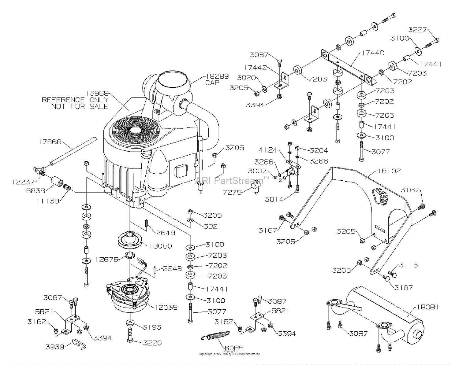 Dixon Kodiak 50  2006  Parts Diagram For Engine  Briggs