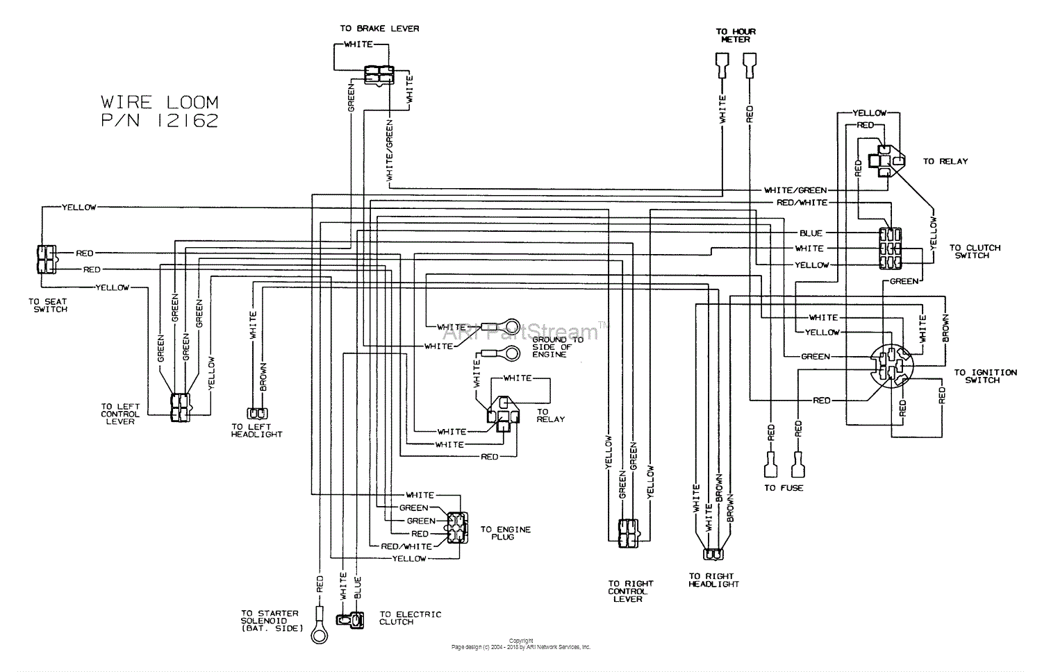 Dixon ZTR 8025 (2003) Parts Diagram for WIRING poulan lawn mower wiring diagram 