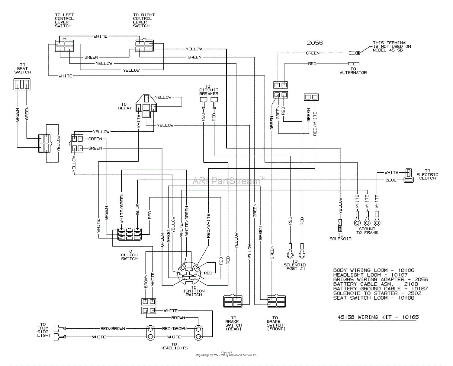 Dixon 4515b  2004  Parts Diagram For Wiring
