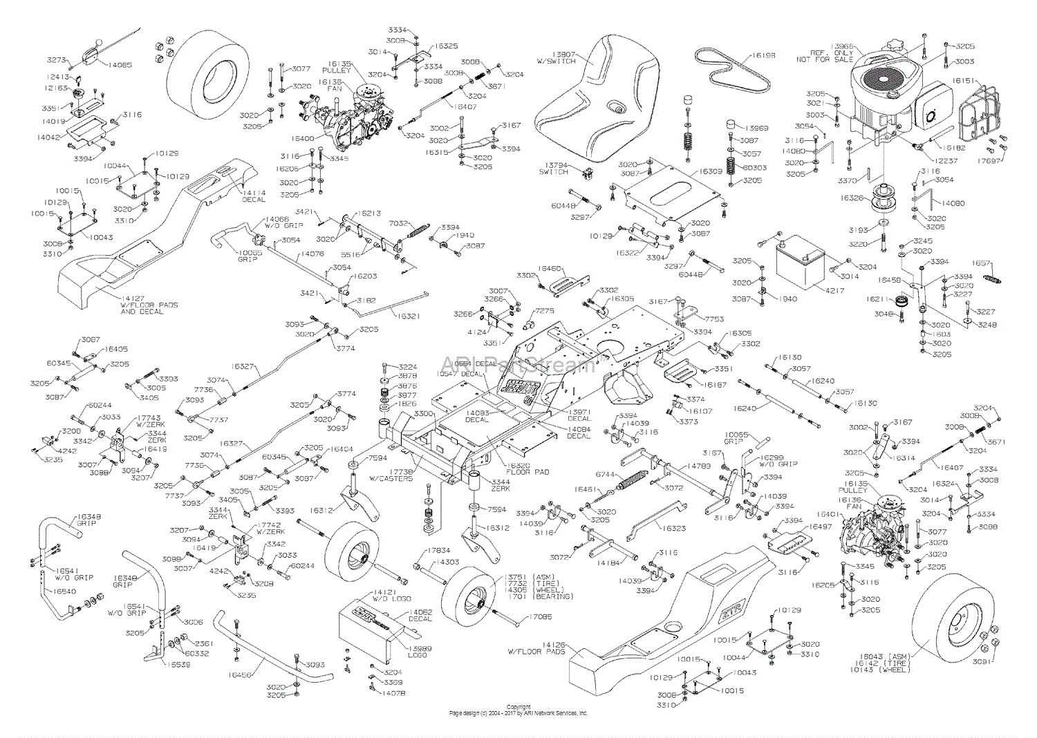 Labeled Car Chassis Diagram