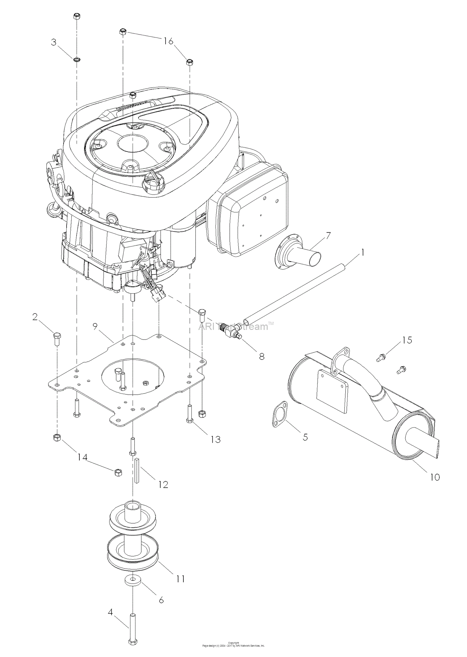 Dixon Speedztr 30 968999702 2008 Parts Diagram For Engine Plate