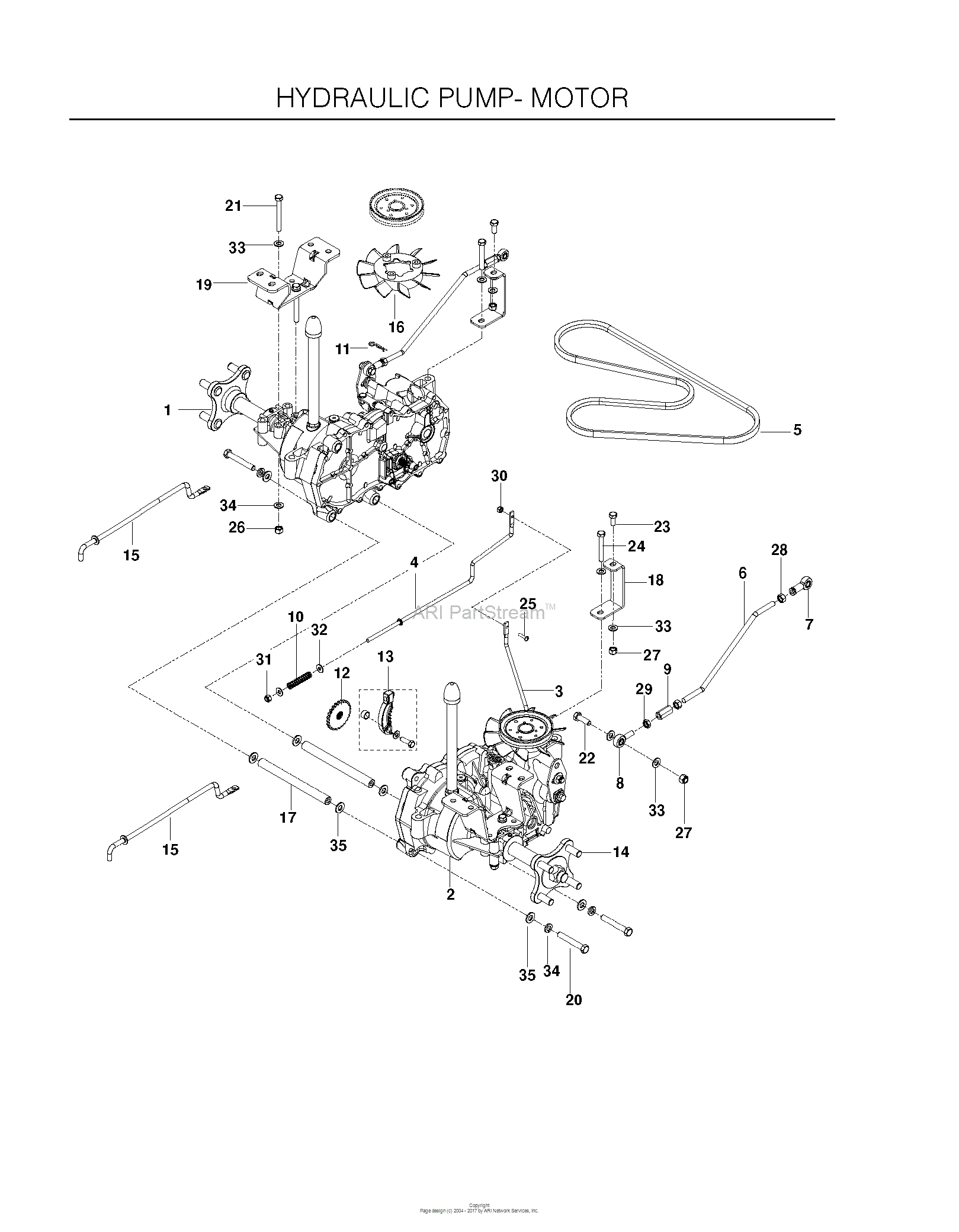 Dixon SPEEDZTR 42 - 966657701 (2010-09) Parts Diagram for HYDRAULIC ...