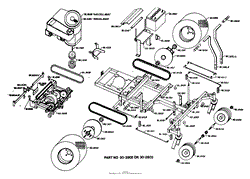 Dixon ZTR 302 (1977) Parts Diagram for CHASSIS ASSEMBLY