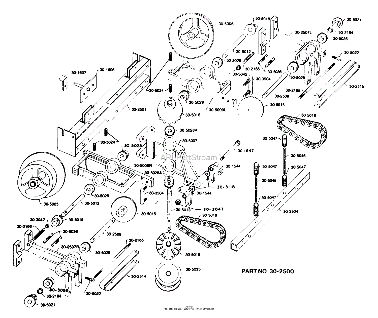 Dixon ZTR 308 (1980) Parts Diagram for TRANSAXLE ASSEMBLY