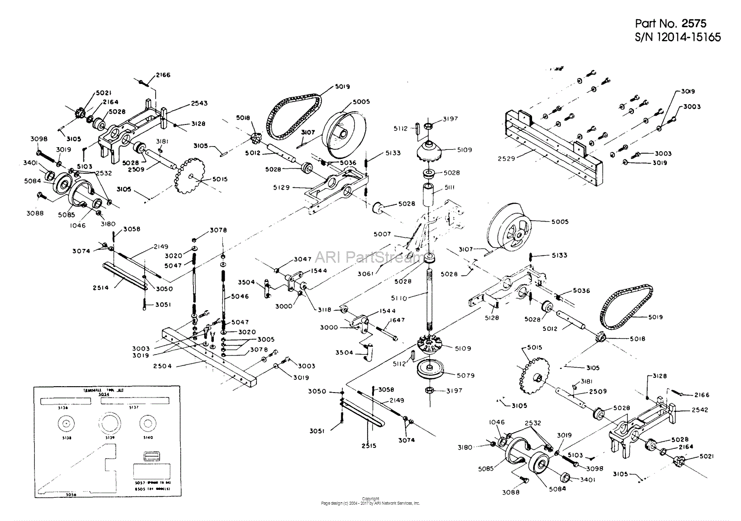 Dixon ZTR 311 (1984) Parts Diagram for TRANSAXLE ASSEMBLY