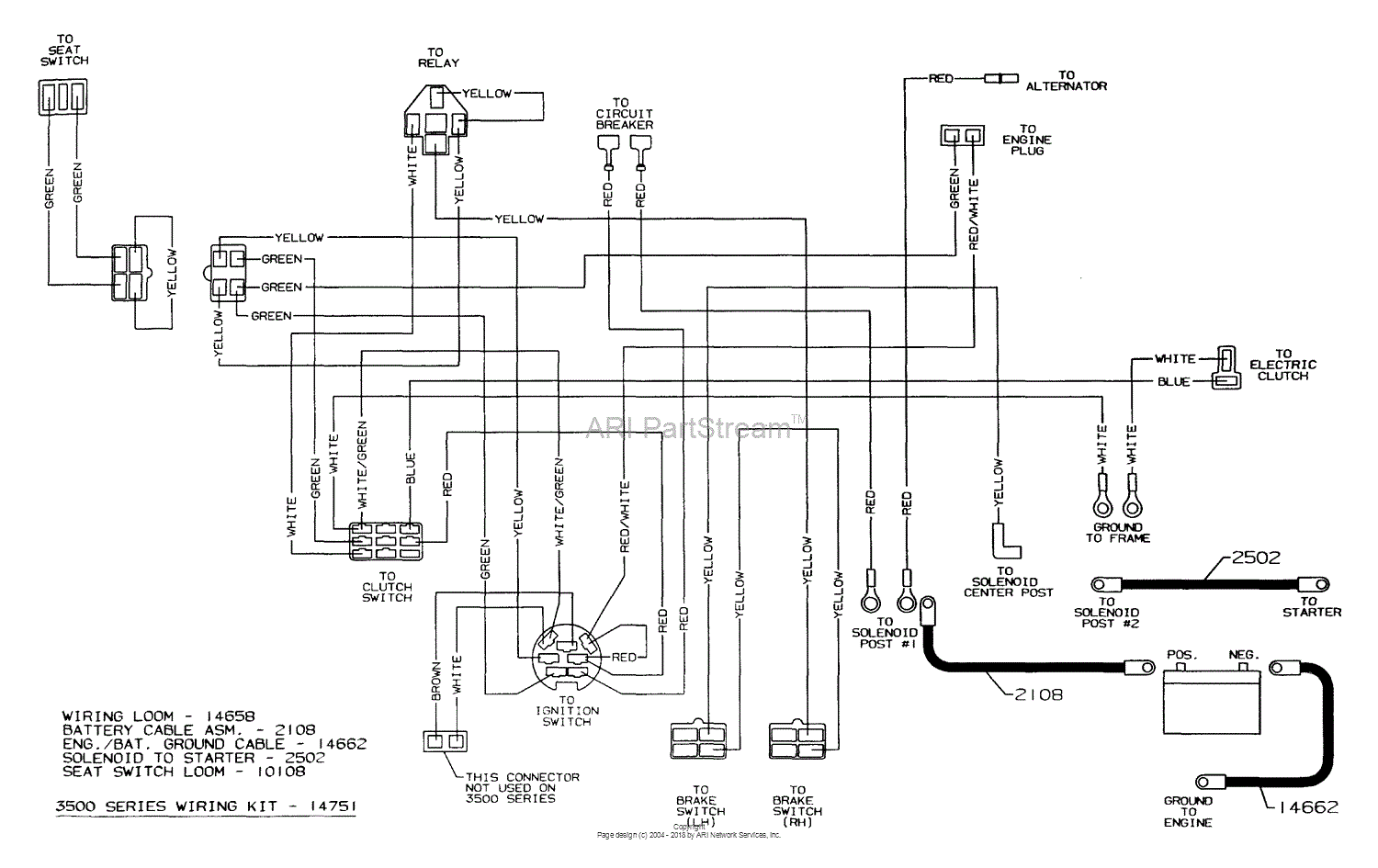 Dixon Ztr 3530  2003  Parts Diagram For Wiring