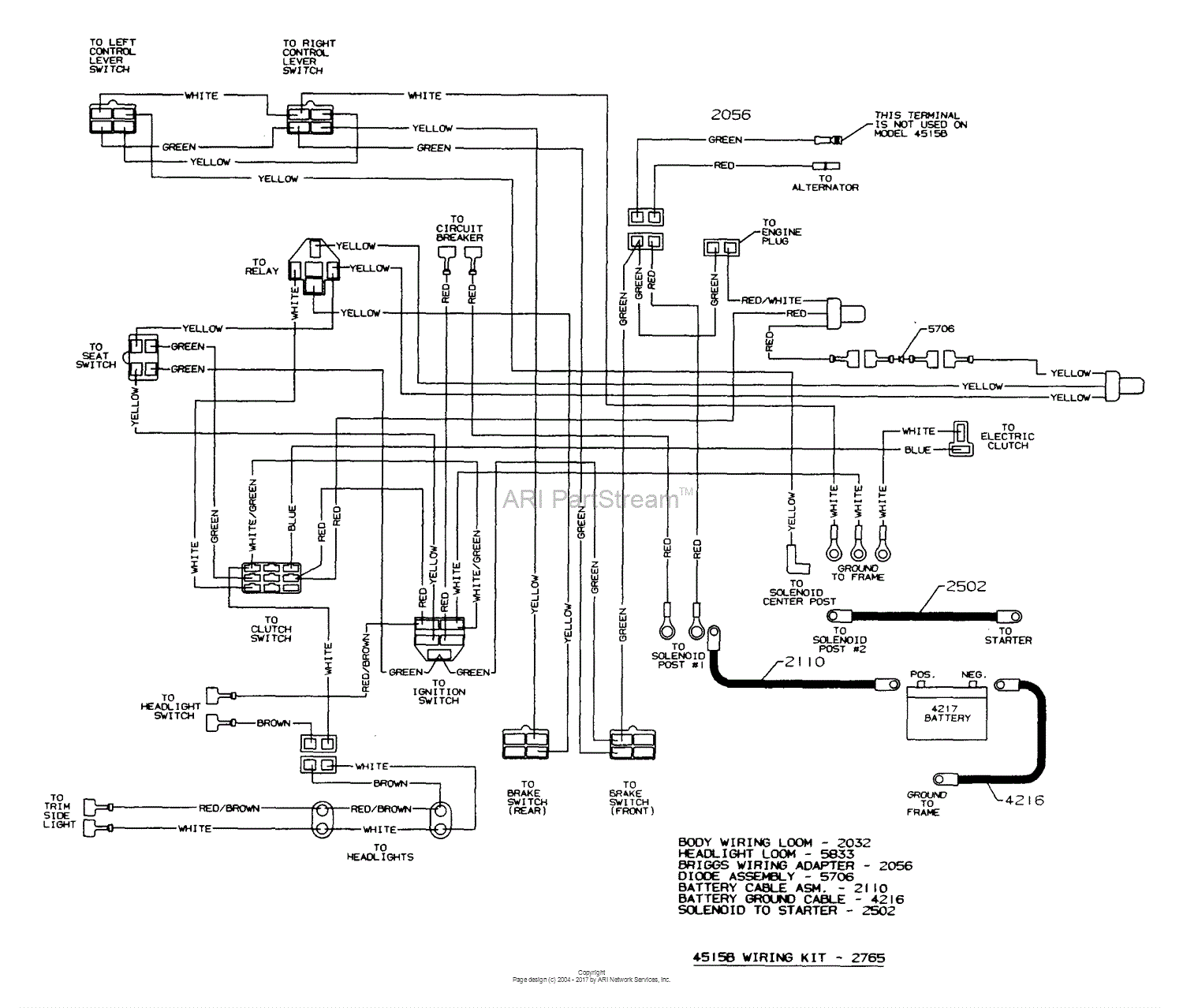Dixon Ztr 4515b 2000 Parts Diagram