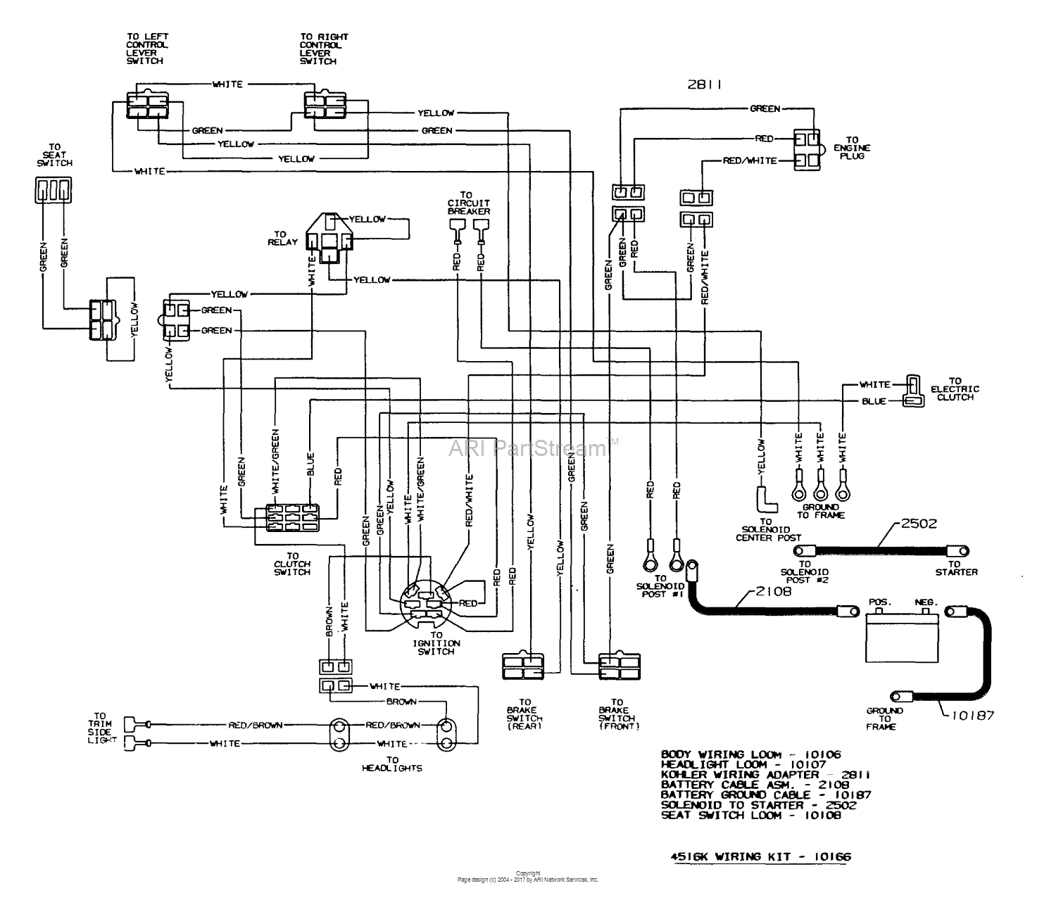 Dixon Ztr 4516k  2003  Parts Diagram For Wiring