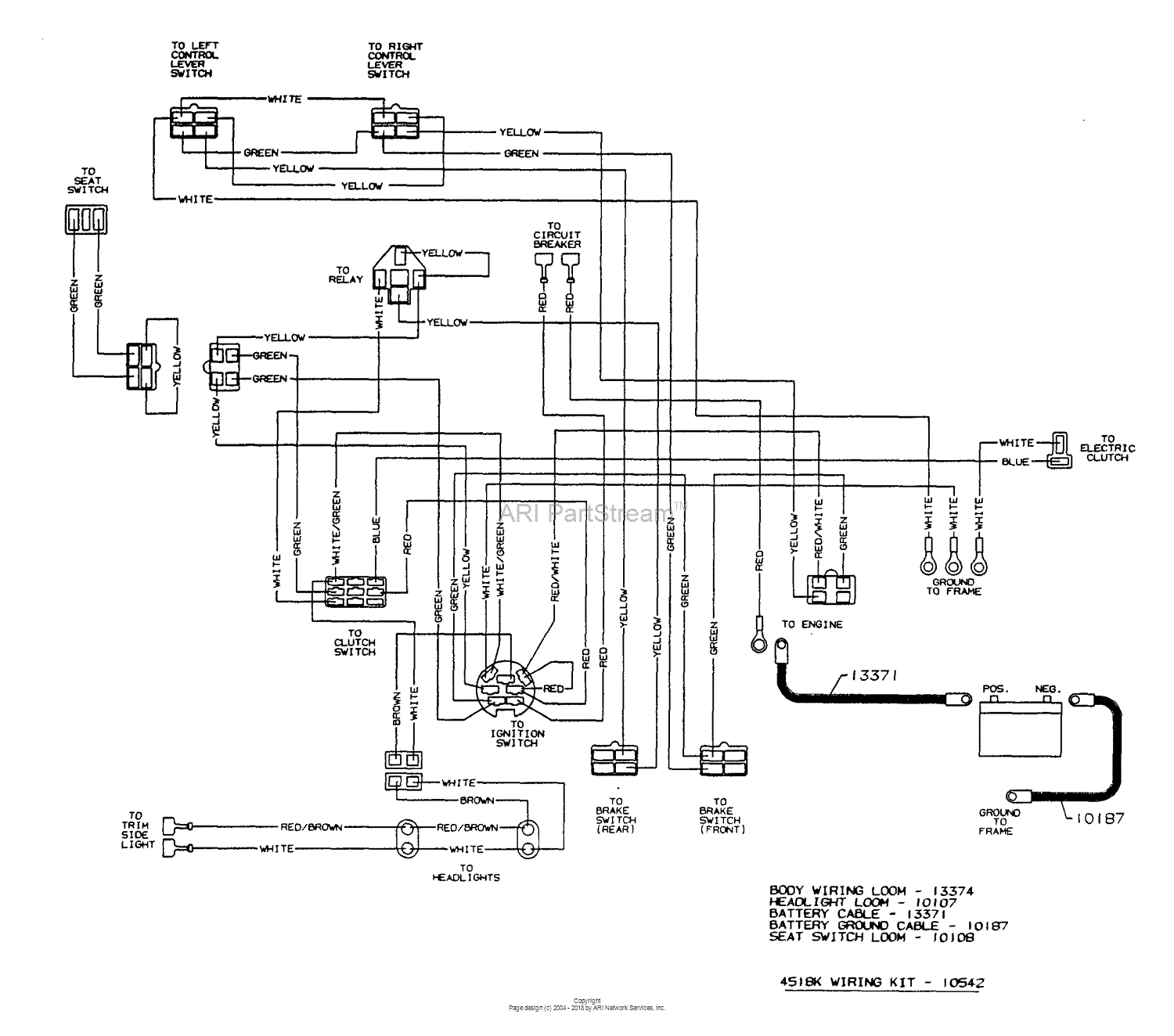 Dixon Ztr 4518k  2002  Parts Diagram For Wiring