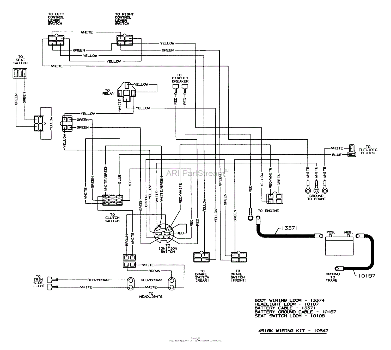 Dixon Ztr 4518k  2003  Parts Diagram For Wiring