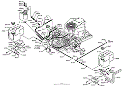 Dixon ZTR 5020 (1998) Parts Diagram for FUEL/HYDRO TANKS AND FITTINGS