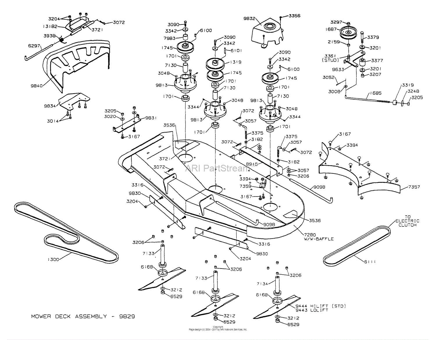 Dixon Ztr 5023  2002  Parts Diagram For Mower Deck 50 U0026quot