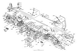 Dixon ZTR 503 (1993) Parts Diagram for MOWER DECK ASSEMBLY