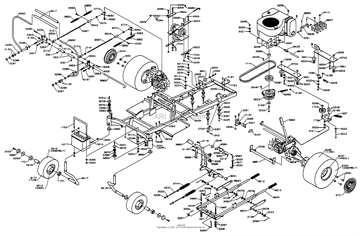 Dixon Lawn Mower Parts Diagram