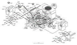 Dixon ZTR 560 (1993) Parts Diagram for FUEL/HYDRAULICS TANKS & FITTINGS ...