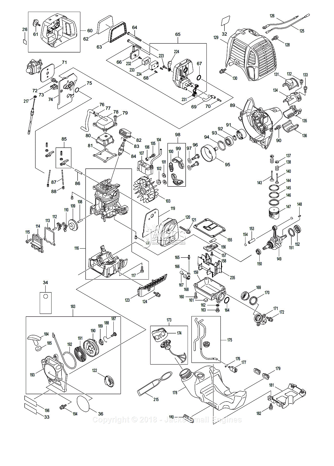 Dolmar CS-246.4 C BC String Trimmers & Brush Cutters Parts Diagram for ...