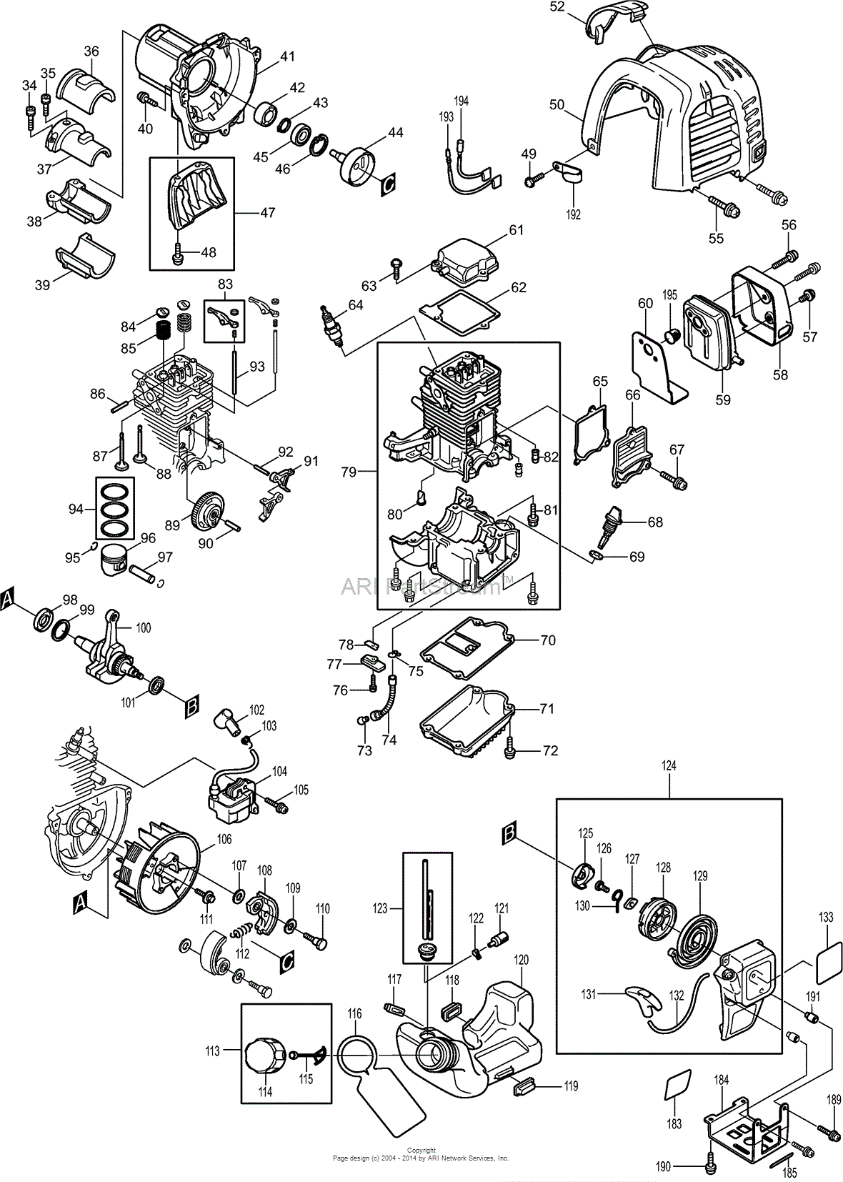 Dolmar Ms-245.4c String Trimmers & Brush Cutters Parts Diagram For 