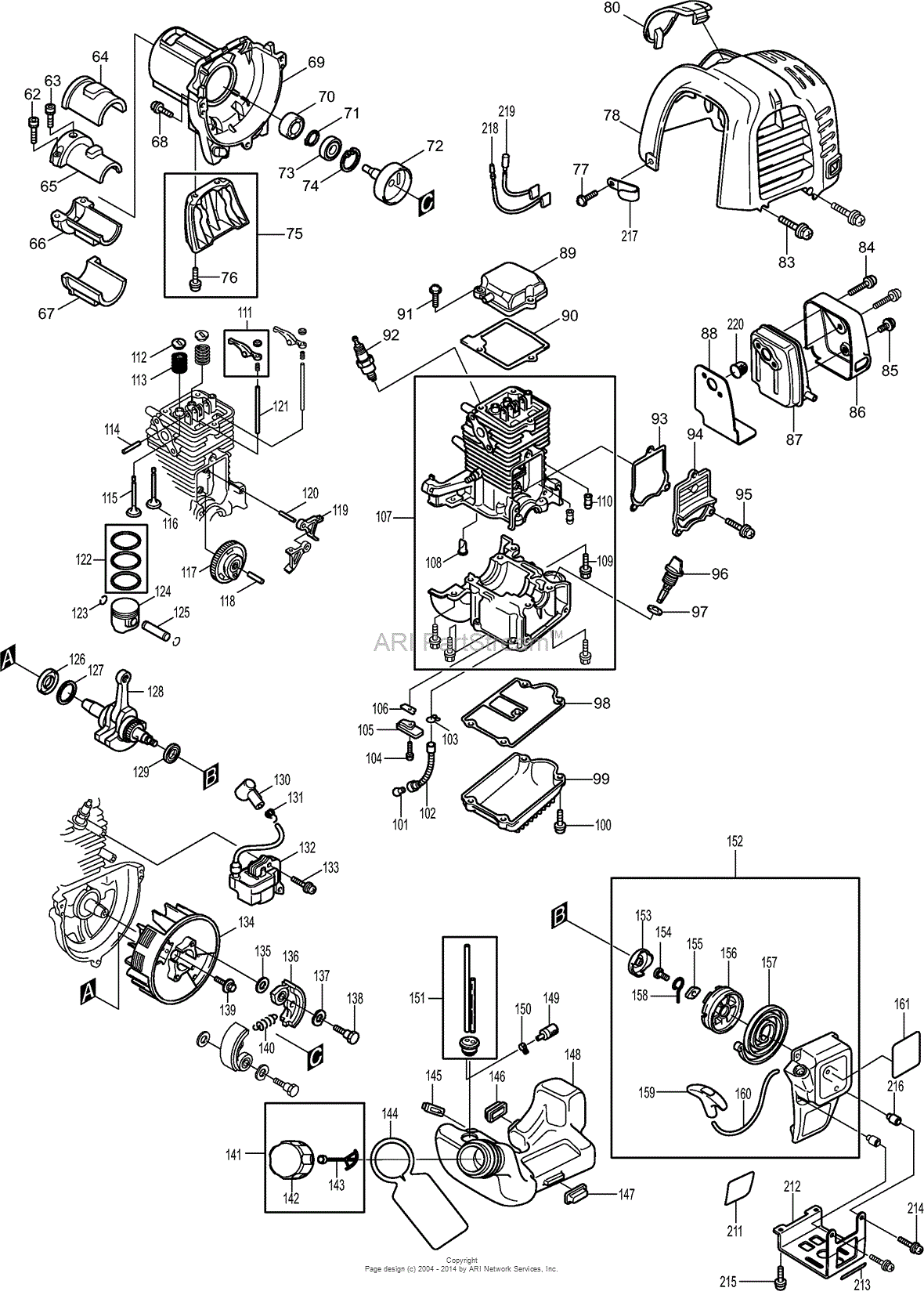 Dolmar MS-245.4U String Trimmers & Brush Cutters Parts Diagram for ...