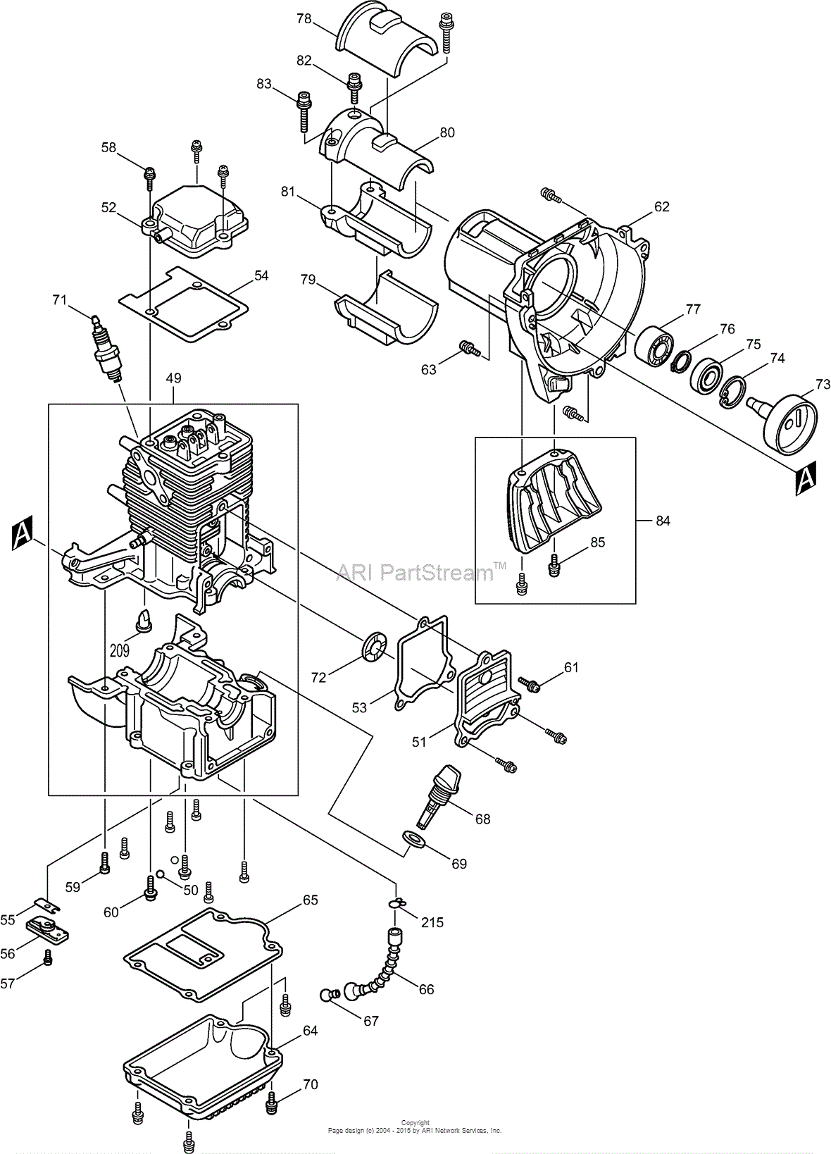 Dolmar MS-251.4 String Trimmers & Brush Cutters Parts Diagram for ...