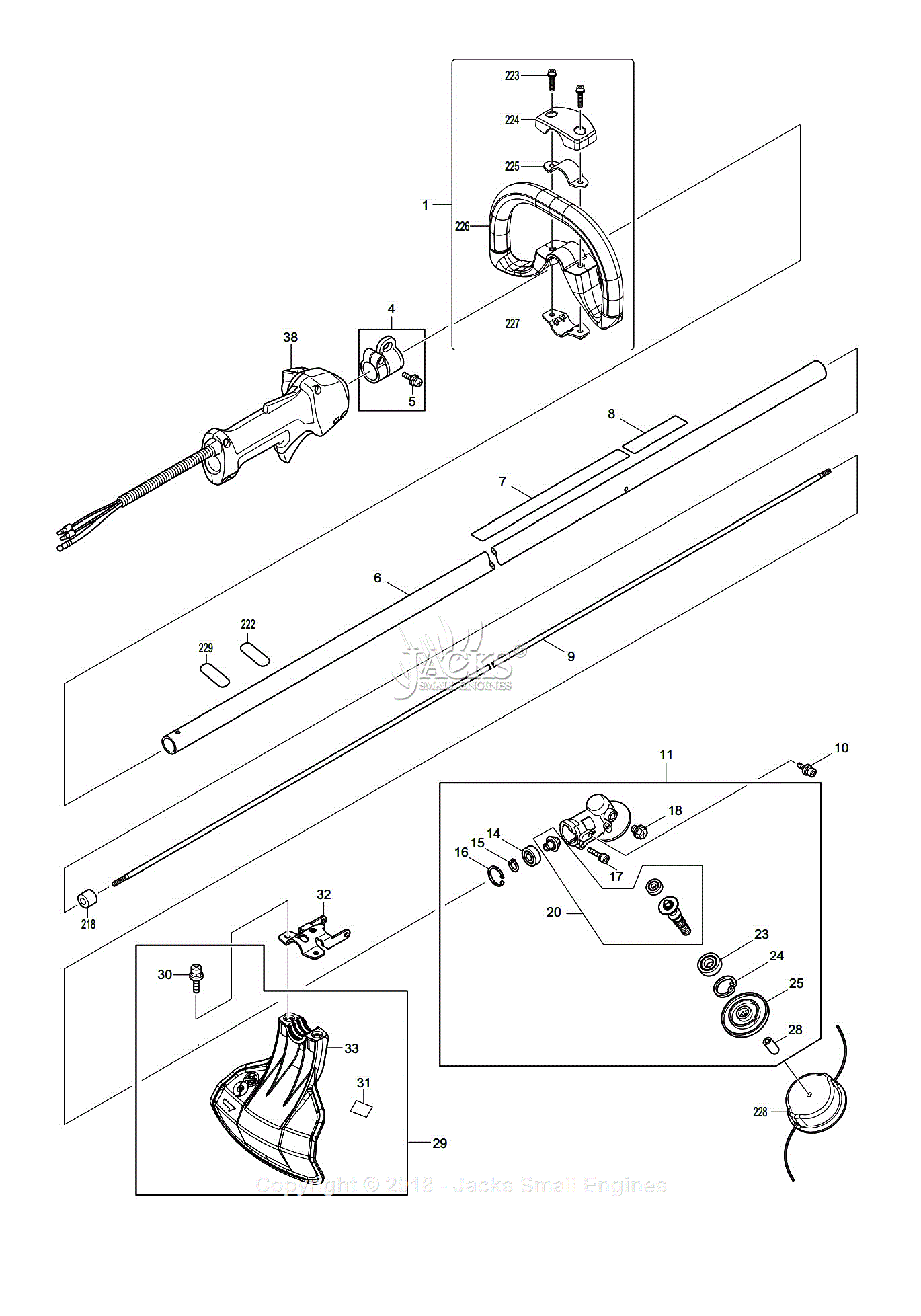 Dolmar MS-256.4 C String Trimmers & Brush Cutters Parts Diagram for ...