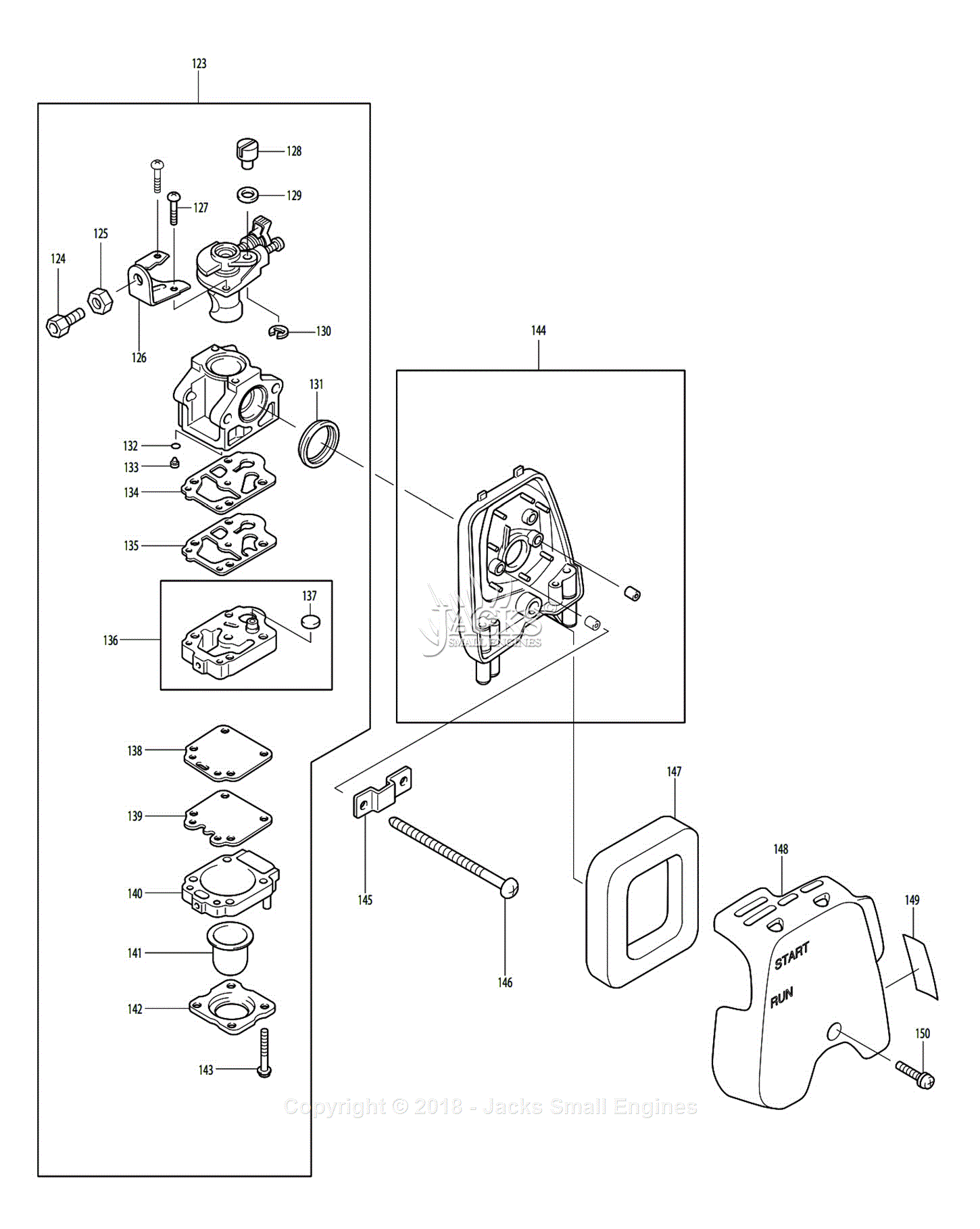 Dolmar PE-251 String Trimmers & Brush Cutters Parts Diagram for ...