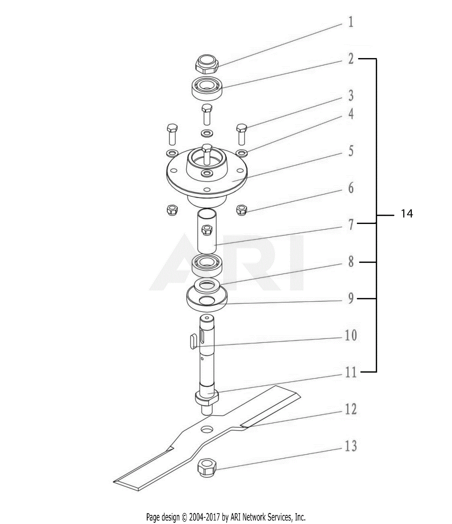 Dr Mower Parts List 2114