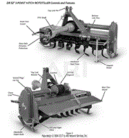 DR Power PRO 52P Parts Diagram for PRO 52P Main Frame Assembly