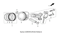 DR Power R300 13.28/15.3 FT-LBS Parts Diagram for R300 Oil Ring Set ...