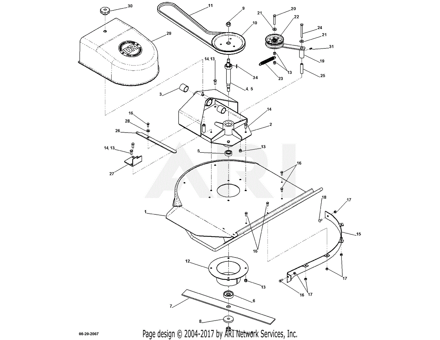 DR Power AT3-Walk Behind Mower (Ser# ATM87418 To ATM137008) Parts Diagrams