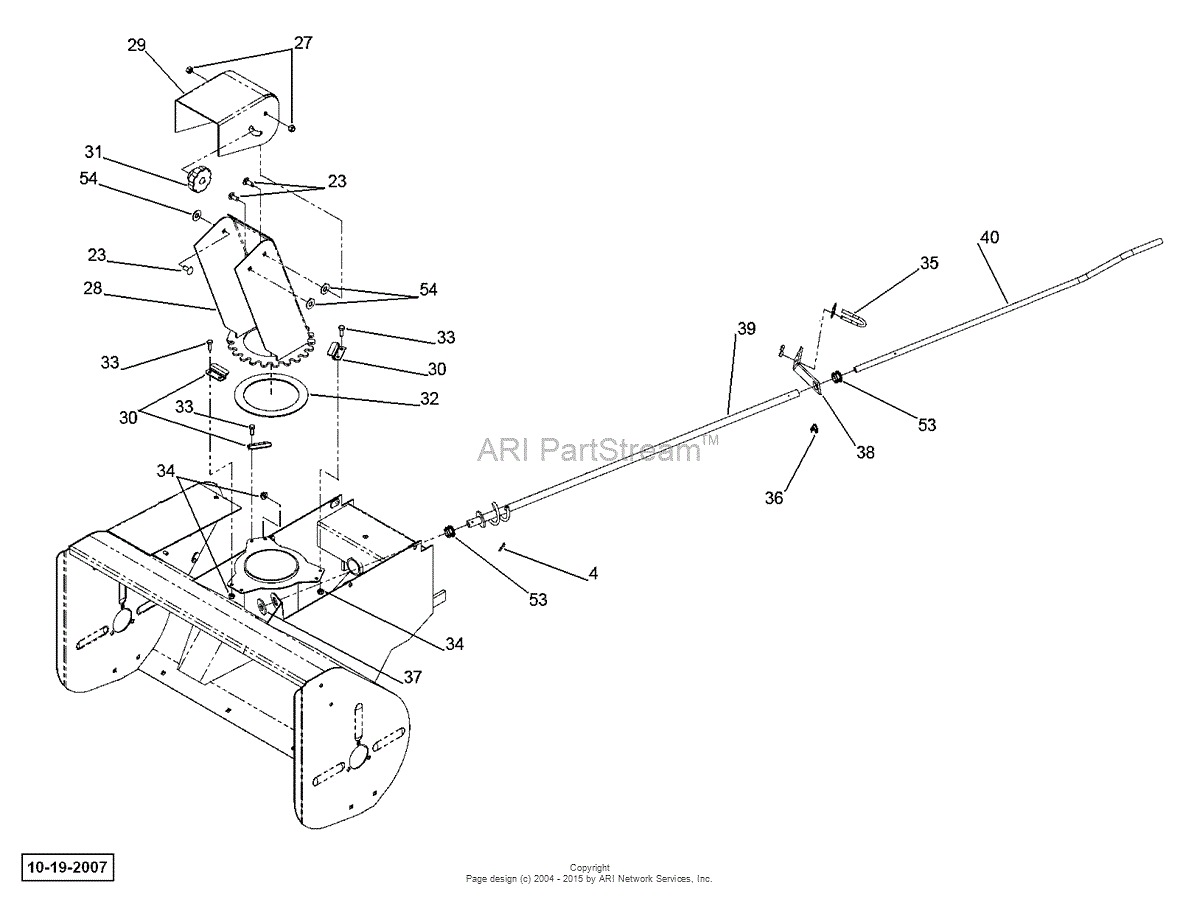 DR Power Snow Thrower, New Serial #30000 To 30836 Parts Diagram for ...